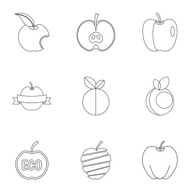 Maymun simge seti, anahat stili