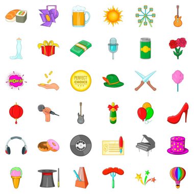 Icons set, karikatür tarzı götürün