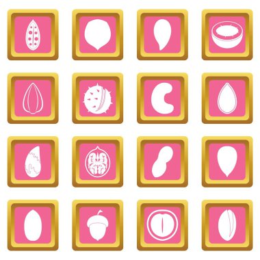 Fındık simgeler pembe