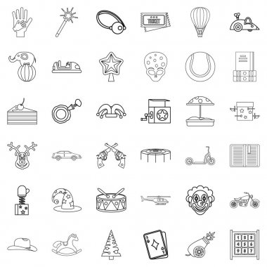 Masal Icons set, anahat stili