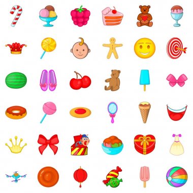 Pasta simgeleri, çizgi film biçimi