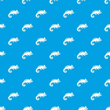 Bukalemun desen kesintisiz mavi