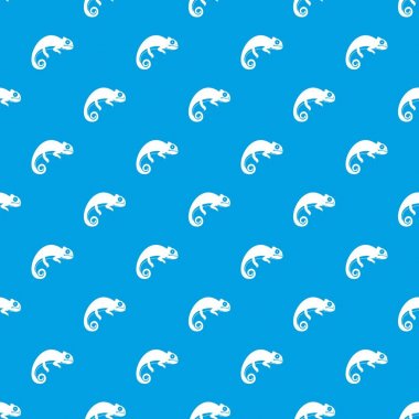 Bukalemun desen kesintisiz mavi