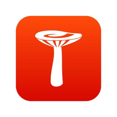 Mantar simgesi dijital kırmızı