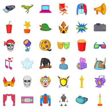 Klaket Icons set, karikatür tarzı