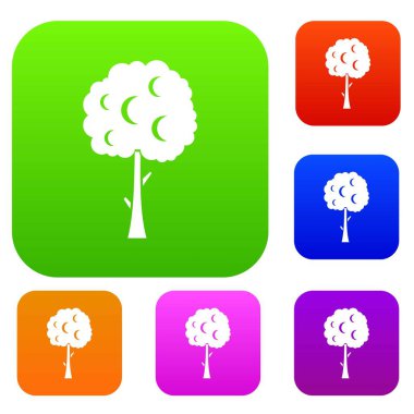 Ağaç küresel taç set koleksiyonu ile