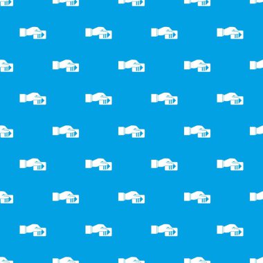 El ile otopark bilet desen kesintisiz mavi