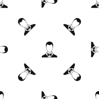 Damat desen sorunsuz siyah