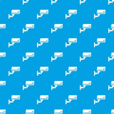 Gözetim kamera desen kesintisiz mavi