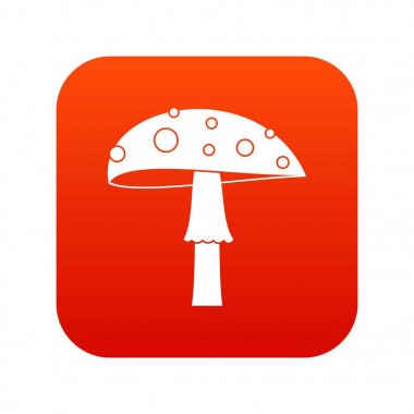 Amanita simgesi dijital kırmızı