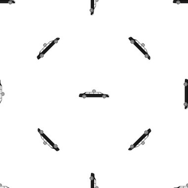 Düğün araba dekorasyon desen sorunsuz siyah
