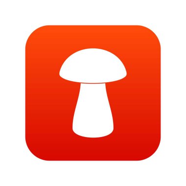 Mantar çörek simgesi dijital kırmızı