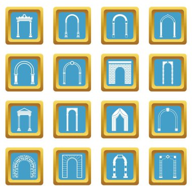 Arch masmavi Icons set