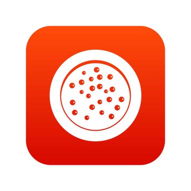 Bir plaka simgesi dijital kırmızı karabiber