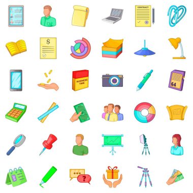 Katip Icons set, karikatür tarzı