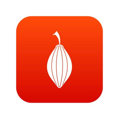 Siyah kakule pod simgesi dijital kırmızı