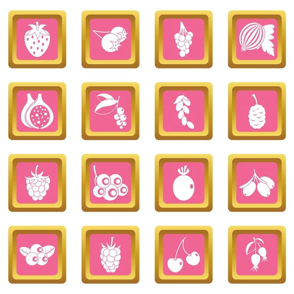 Pembe çilek simgeler