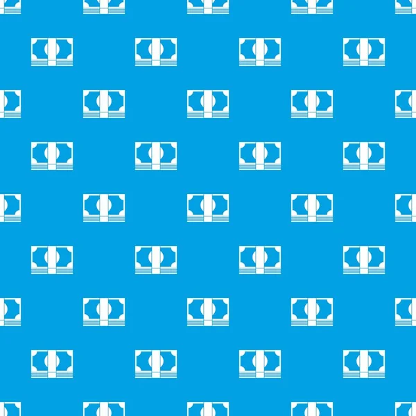 스위스 프랑 지폐 패턴 완벽 한 블루 — 스톡 벡터
