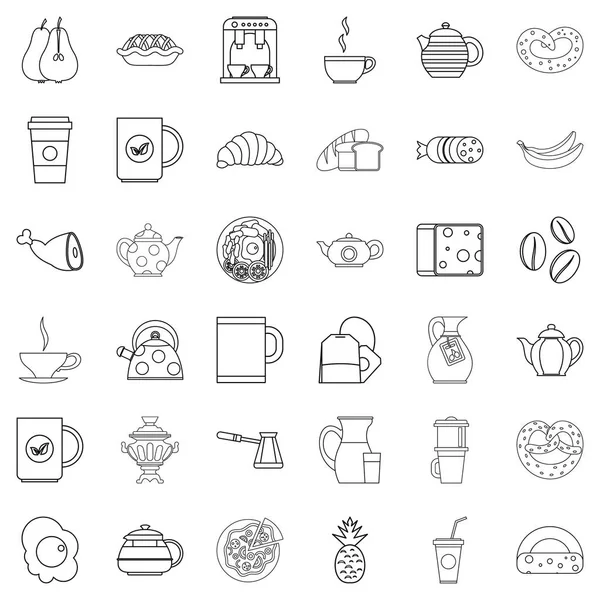 Günaydın Icons set, anahat stili