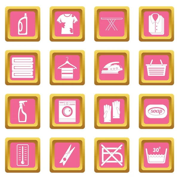 Çamaşırhane simgeler pembe