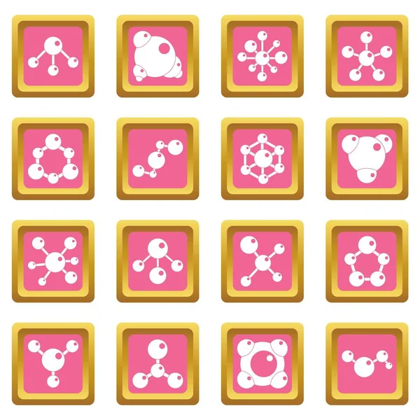 Molekül simgeler pembe