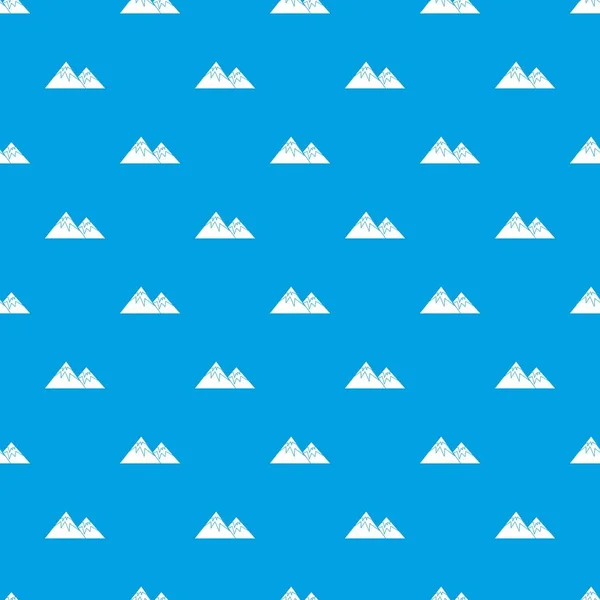 Zwitserse Alpen patroon naadloze blauw — Stockvector