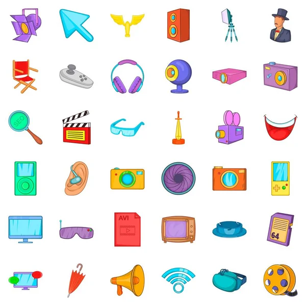 Sinema Icons set, karikatür tarzı