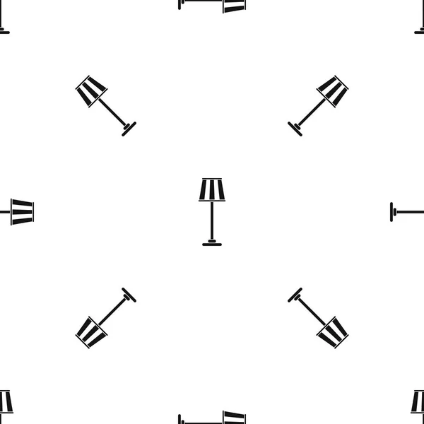 Шаблон бесшовной чёрной лампы — стоковый вектор