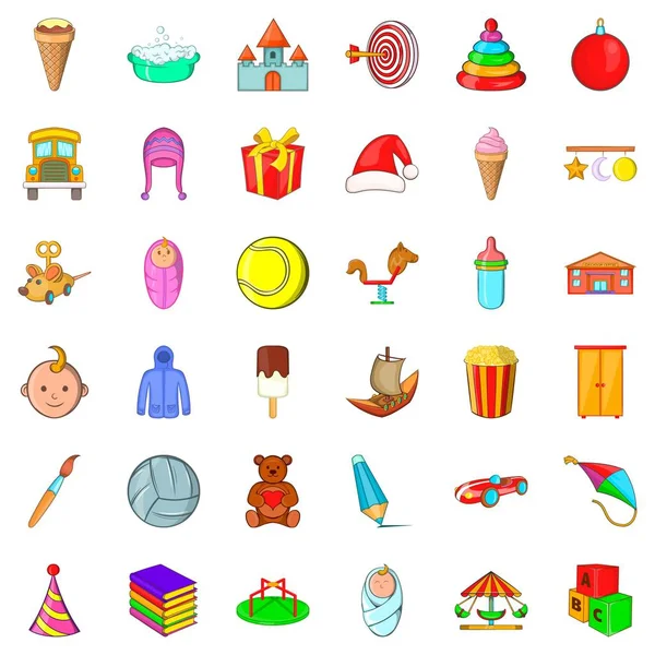 ABC Icons set, karikatür tarzı