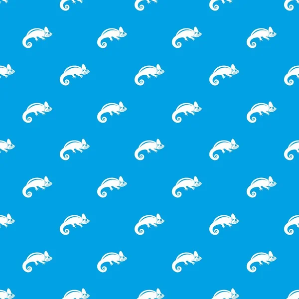 Bukalemun desen kesintisiz mavi