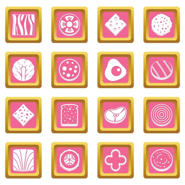 Gıda madde simgeleri pembe dilim