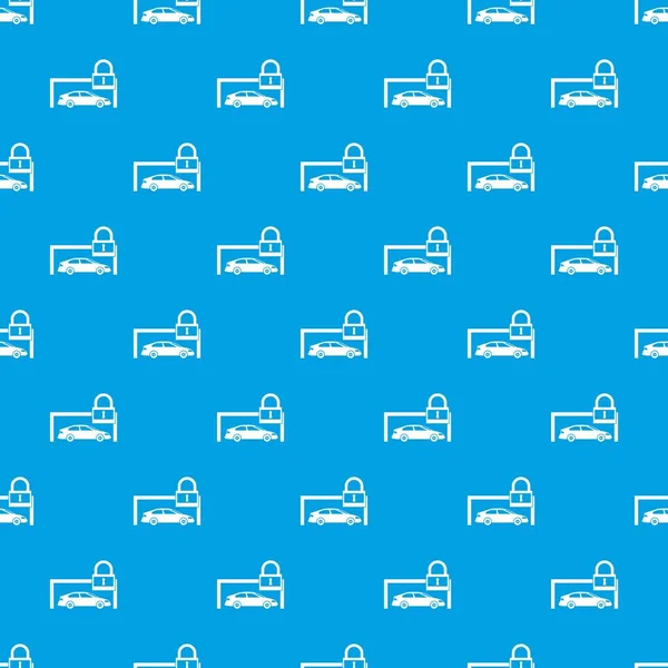 Araba ve asma kilit kesintisiz mavi model