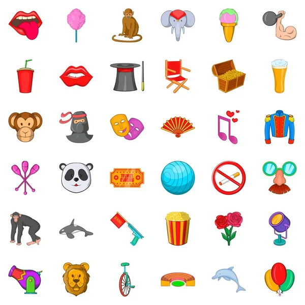 Ayı Icons set, karikatür tarzı