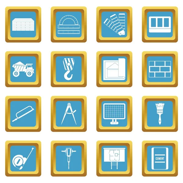 İnşaat simgeler gök mavisi