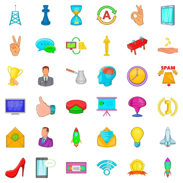 Posta Icons set, karikatür tarzı