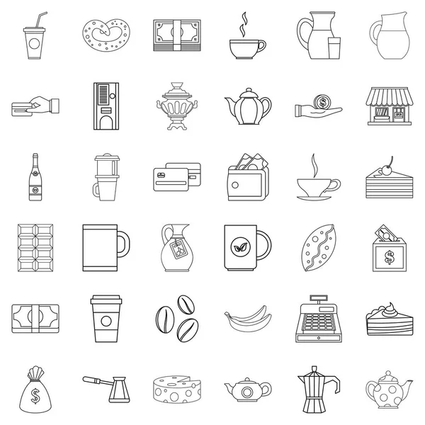 Çikolata simgeleri seti, taslak biçimi