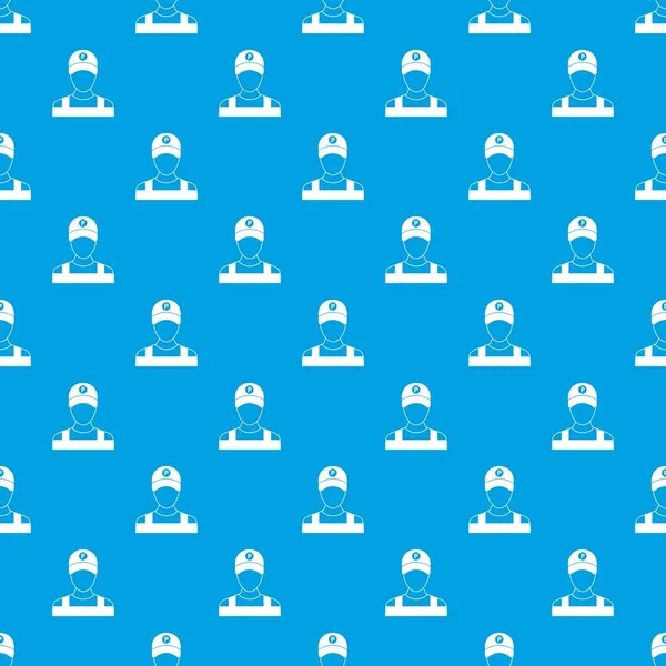 Park görevlisi desen kesintisiz mavi