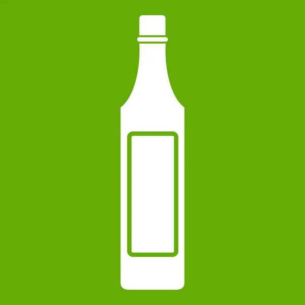 Vinegar bottle icon green — Stock Vector