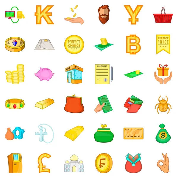 İyi bir seçim simgeleri ayarla, tarzı çizgi film