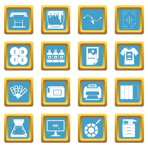 Simgeler masmavi yazdırma