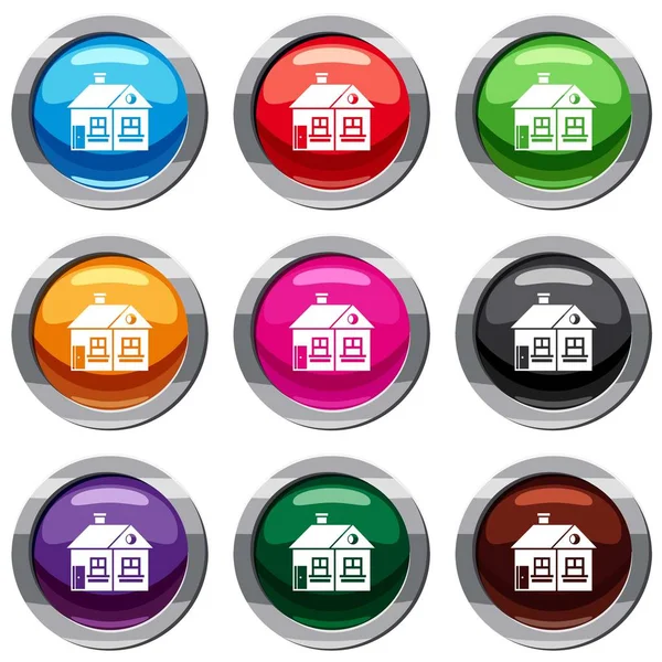 Büyük tek katlı ev 9 koleksiyonu ayarla