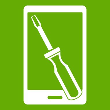 Yenileme telefon simgesi yeşil