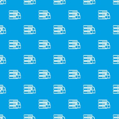 Veritabanı ile asma kilit desen kesintisiz mavi