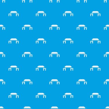 Pagoda desen kesintisiz mavi