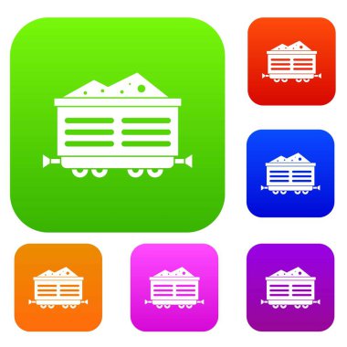 Tren waggon kömür set koleksiyonu ile