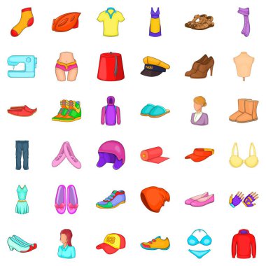 Icons set terzilik, karikatür tarzı