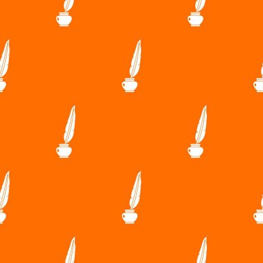 Tüy tüy kalem ayakta mürekkep desen sorunsuz şişe