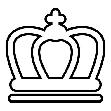 Britanya taç simgesi, anahat çizgi stili