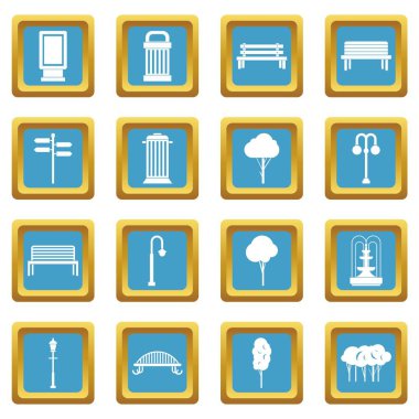 Park simgeler gök mavisi