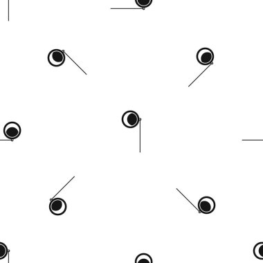 Monokl desen sorunsuz siyah